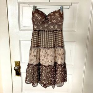 Guess Strapless Layered Dress Size 3